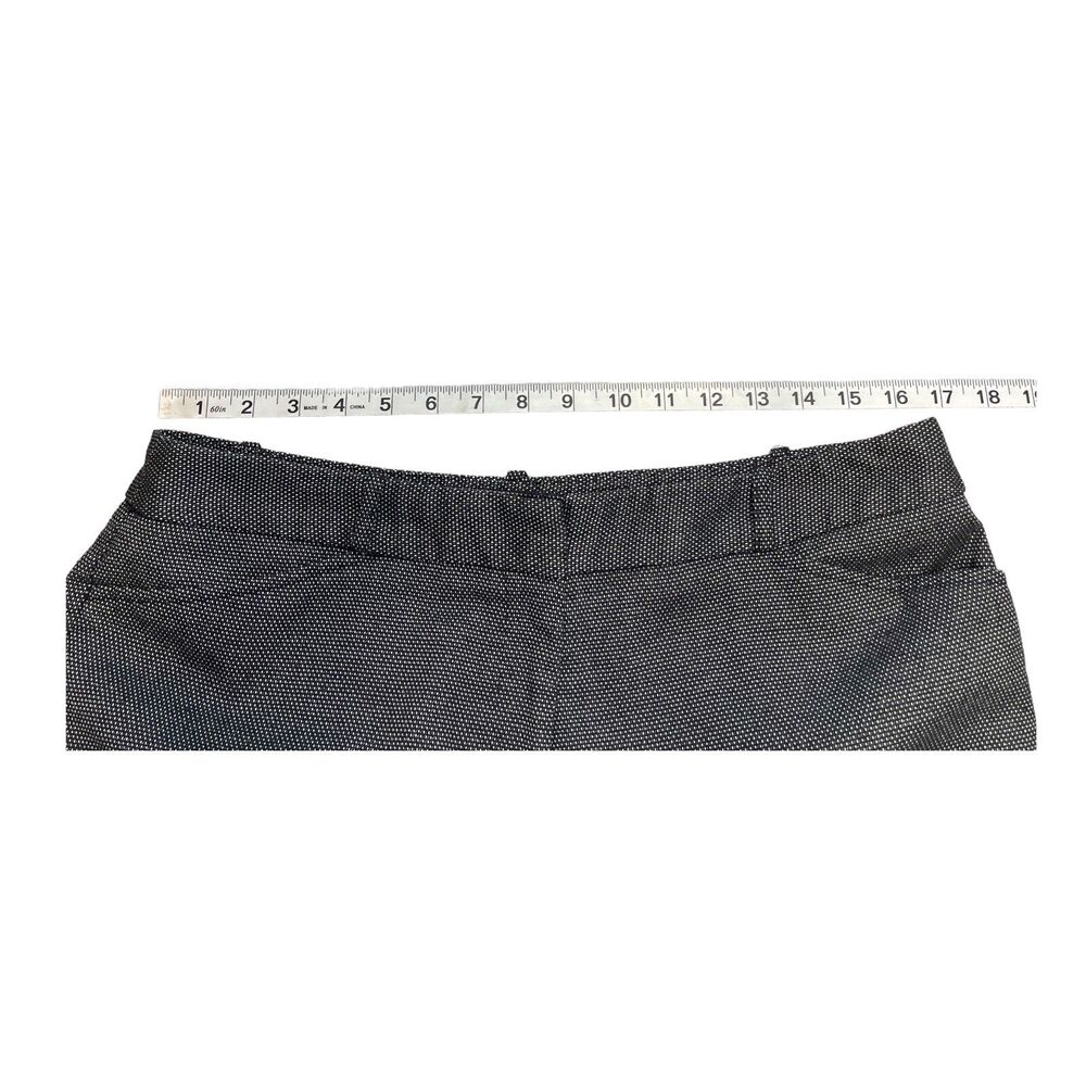 Worthington Dress Pants Women's 12 Gray Polka Dot Modern Fit Mid-Rise Wide-Leg - Picture 5 of 8